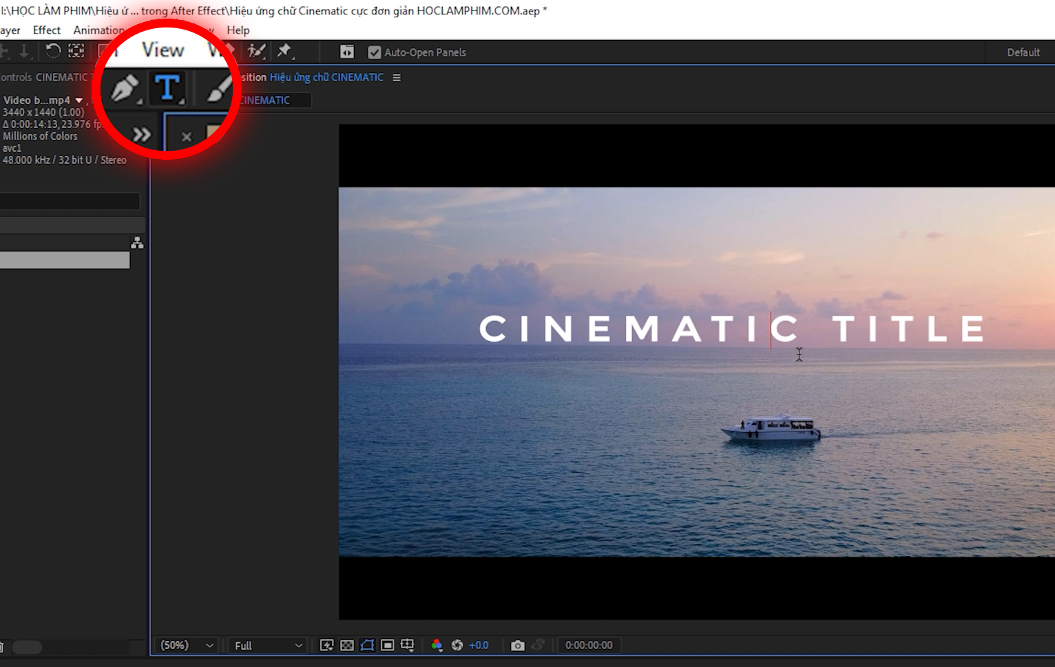 Cách tạo hiệu ứng chữ Cinematic Title cực đơn giản trong 3 phút 7